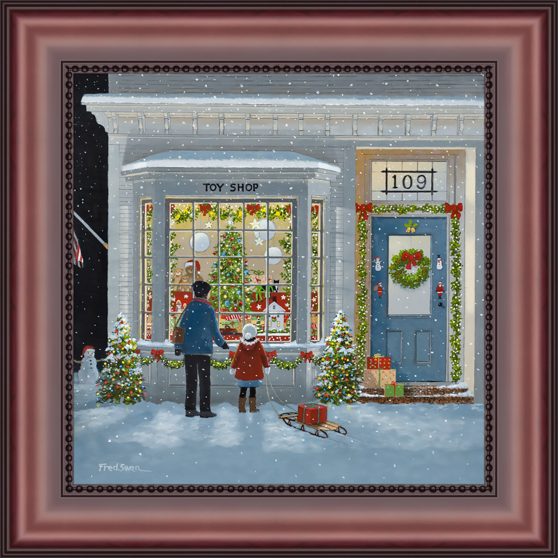 Tis the Season - American Realist Painting by Fred Swan